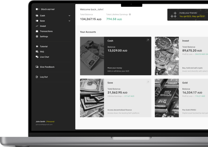 block earner webapp